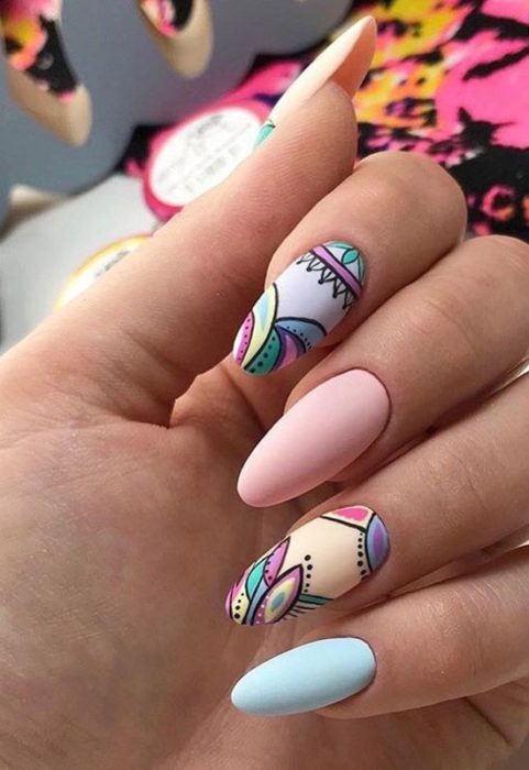 uñas para primavera