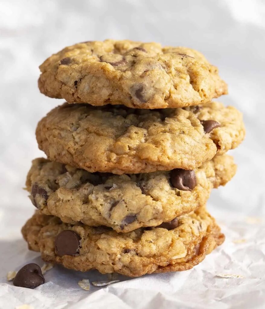 Galletas de avena con chispas de chocolate